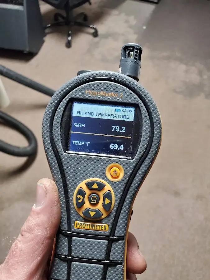 Moisture meter humidity assessment for Fire & Smoke Damage Restoration in Birmingham