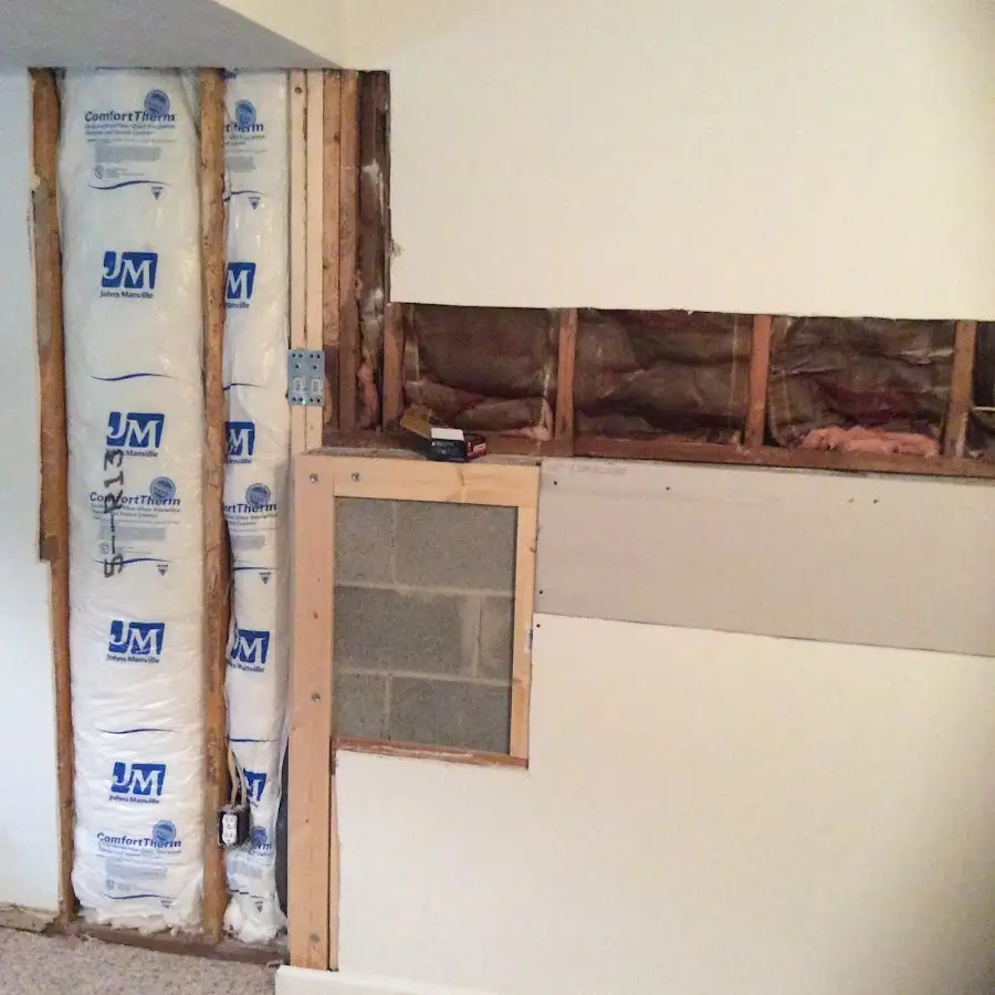 Wall insulation replacement during Structural Drying in Birmingham